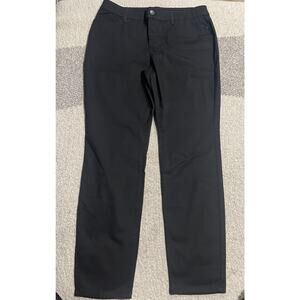 Chicos Pants Womens Size 2R (US 12 R) Black Zip Fly Cotton Rayon Lyocell Spandex